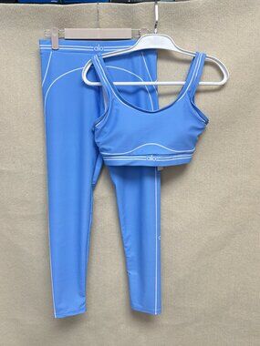 ALO Blue Tank Top & Pants (Size M)